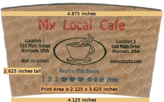 coffee sleeve template